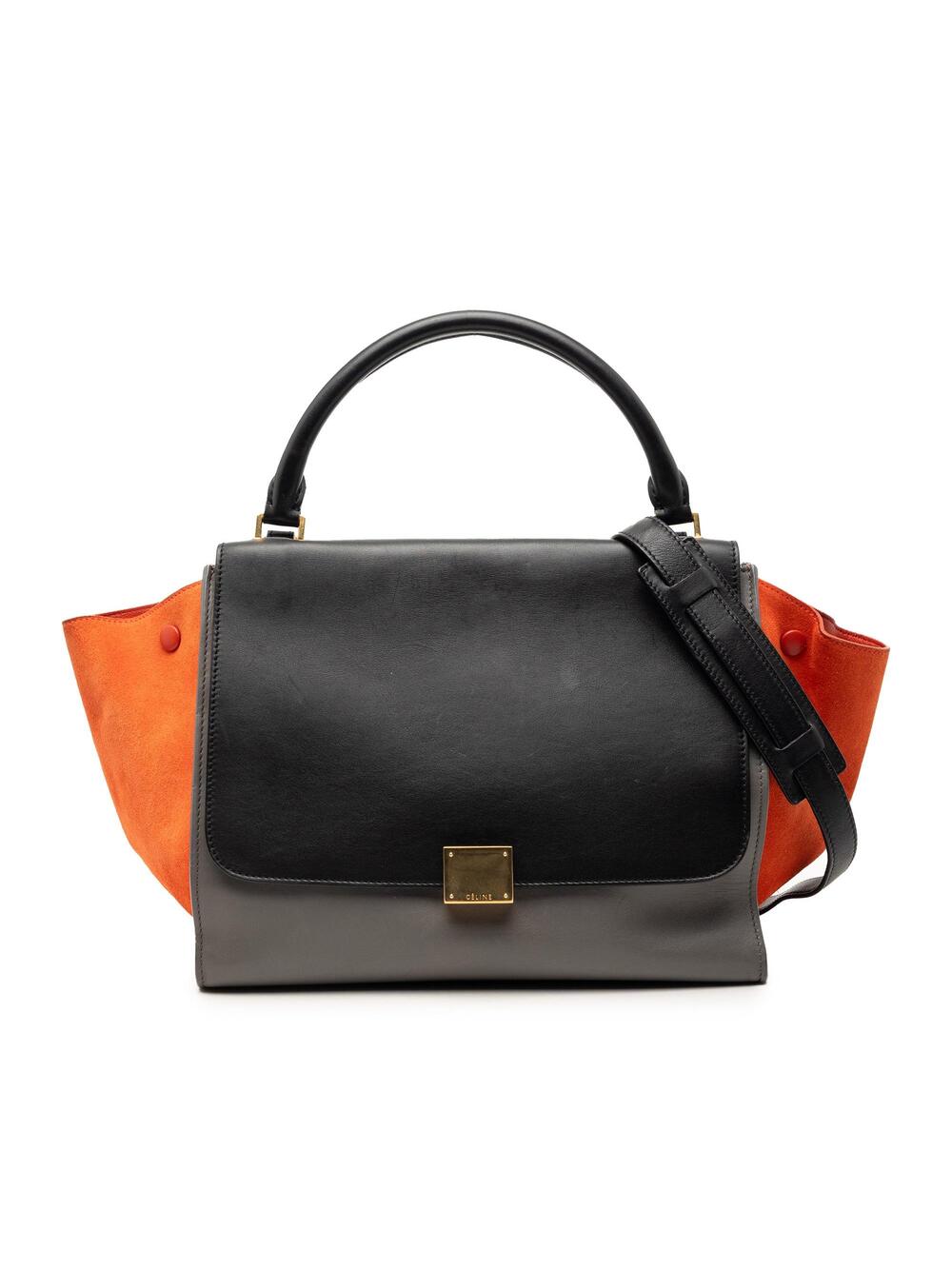 Celine Tricolor Trapeze Bag Leather #327128C76B